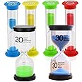 STONCEL Hourglass Sand Timer,Sandglass Sand Clock Timer 1min / 3mins / 5mins / 10mins/20mins/30mins, Kids Toothbrush Timer for Children Playing Games Classroom Kitchen Office Decoration