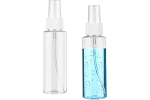 Tucnoeu 2 sztuki małe butelki z rozpylaczem, przezroczyste, butelki z rozpylaczem, podróżne, mini puste butelki z rozpylaczem, odpowiednie do kosmetyków, butelki 100 ml do napełniania, samolot