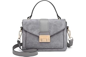 Miss Lulu Handtasche Klein Henkeltasche Damen Elegante Schultertasche Umhängetasche Kunstlerder Shopper