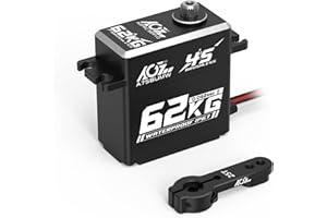 AGFRC 62KG Waterproof Steering-Servo-Motor High-Torque - 16.8V Full Metal Gear Brushless Digital RC Servo for 1/10 1/8 RC Car, Control Angle 180° (A75BUMW)