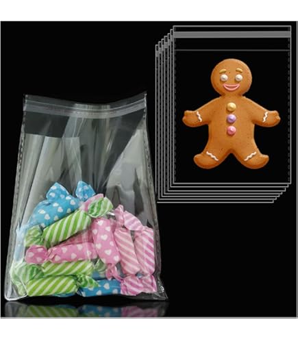 Fako Bijoux® - Cellofaan Zakjes 8x10cm - Zakjes Met Plakstrip - Zelfklevende Zakjes - Uitdeelzakjes - Transparant - 100 Stuks