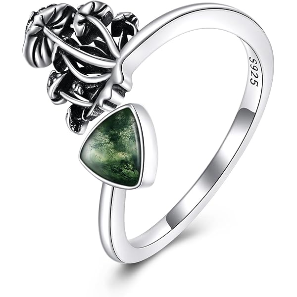 Anello Zodiacale Argento 925 Regolabile - Topazio Arcobaleno E Zirconi Per Donne - Foto 6