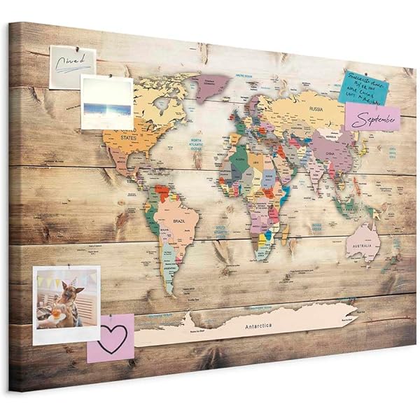 Lienzo Con Mapa De Europa Con Chinchetas, Tablero De Seguimiento De Viajes, Arte XL Para Fijar Con Chinchetas De Lugares Visitados, Regalo Personalizado Para Decoración Del Hogar, Mapa De Países Visitados
