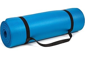 M7 Packaging Tapis de yoga, antidérapant, extra épais de 12 mm, 183 cm x 60 cm, pour homme et femme, idéal pour le pilates, les planches, les étirements, idéal pour la salle de sport à domicile