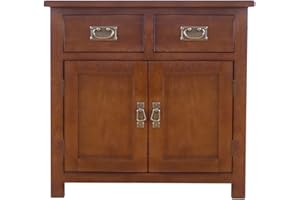 AERATI OAK Sideboard Cabinet Kitchen Buffet Cabinet with Storage Classic Sideboard Buffet Storage Cabinet with 2 Doors 2 Drawers Table Entryway Console Table for Living Room
