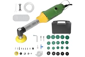 QAWNER Elektrische Fliesenfugenreinigungsmaschine, 350W Schleiffugenreinigungs-Set, 90° Fliesenboden-Nahtöffner-Reiniger, 15000 R/Min, 6 einstellbare Gänge,zum Polieren,Gravieren und für Fliesenfugen (Grün)