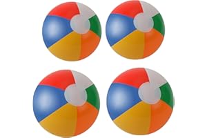 HREDZEO Pallone da Spiaggia,4 Pcs Palla Gonfiabile Pallone Gonfiabile Spiaggia Palloni da Spiaggia Gonfiabili Palloni da Spiaggia per Feste All'Aperto