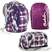 Produktbild satch by Ergobag Berry Carry 3-teiliges Set Rucksack, Sporttasche & Regenhaube Lila