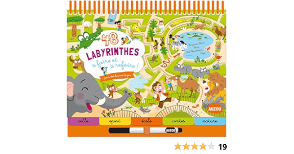 38++ 48 labyrinthes a faire et a refaire coll bloc notes info