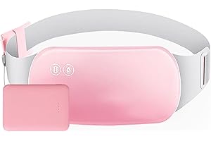 FONPOO Fascia Riscaldante per Crampi Portatile, Cuscinetto Riscaldante Mestruale per Donna, Fascia Riscaldante per Dolori Mestruali Ricaricabile e Lavabile