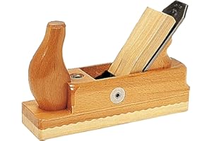 Ulmia HW 3-48 Holzhobel/Putzhobel HW3-48 ~ Hobel mit Weißbuchensohle und Doppeleisen, zum Putzen von Vollholz und furnierten Flächen sowie für Putz- und Einpassarbeiten ~ 220 mm x 64 mm