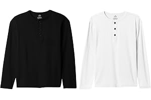 LAZYCHUNKS® Men Solid Full Sleeve Cotton Blend Henley Neck Regular Fit T-Shirt (Pack of 2)