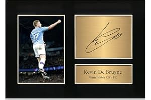 Zulu Image Kevin De Bruyne Manchester City Man City Signed A4 Printed Autograph Photo Memorabilia Reproduction Print Picture Display No84, Black