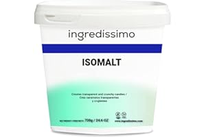 INGREDISSIMO Ingredíssimo - Isomalt 700 g | Edulcorante Estable Polvo Fino | Decoraciones Transparentes y Crujientes, No Pegajoso | Vegano