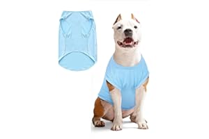 GQDGCU T-shirt d'été pour chien - Gilet rafraîchissant pour chien - Protection UV - T-shirt pour animaux de compagnie - Pour chihuahua, Yorkie - Bleu - Taille S