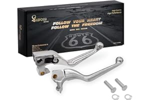 LE LEFOSSI Premium in alluminio freno moto & leva frizione Compatibile con Harley Davidson XL Sportster 883 1200 XL883 XL1200 Forty Eight Seventy Two 2004-2013 -Safety,Corrosion-Resistant, Polished