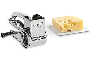 Moulinex Rallador Acero Inoxidable, empuñadura reversible y adaptable, rallador queso, fácil de montar, manejo rápido, ralla todo tipo de ingredientes, apto para lavavajillas, A45606