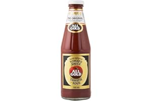 GREAT BRITISH TRADING LIMITED UOOTPC Sauce tomate All Gold 700ml - Ketchup sud-africain - Sauce d'Afrique du Sud - Sauce tomate sud-africaine All Gold