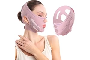 Mascarillas GGUFAY V-Face, correa reutilizable para la barbilla, mascarilla facial lifting V-Line, cinturón adelgazante facial para papada y flacidez facial.
