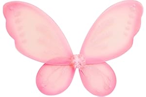 XIXIMAON Toddler Girls Fairy Wings Deluxe Angle Wings for Kids Dress Up Halloween Costume Butterfly Wings for Girls Party Decorative