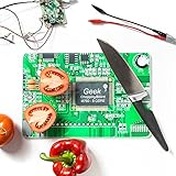 Tabla para cortar de cristal en placa base de Look para Geeks y Nerds, tabla de cocina gadget,...