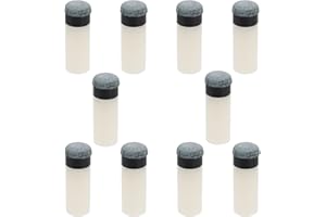 ‎BE IN YOUR MIND Be In Your Mind Billardqueue-Spitzen mit Billard-Queue-Stick-Hülsen für Snooker-Queue-Queues, Schraubspitzen, Snooker-Ersatzzubehör, 10 Sets