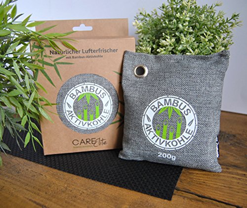 Luftentfeuchter mit natürlicher Bambus-Aktivkohle im Duft-Säckchen ✮ Der beste ökologische Luftreiniger als nachhaltiger Geruchsentferner in ökologischer Verpackung ✮ 100% plastikfreier biologisch abbaubarer Lufterfrischer mit Aktivkohle ✮ Bambus-Luftreiniger für Auto, Küche, Schrank, Wohn-Zimmer, WC oder Tasche - 5