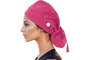 HUyydza Calot Chirurgical Fleur Chapeau d'infirmière Bonnet Chirurgical Tissu Turban Chimio Coton pour Filles Femmes Chapeaux Bonnet de Bain Bandeau Foulard Front Croisé Musulmanes Cheveux Sortie