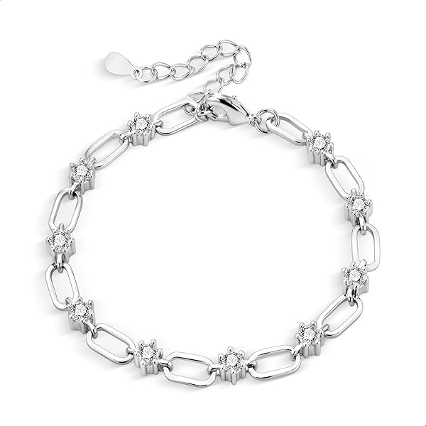ALEXCRAFT Zilveren armband voor dames, Cubaanse