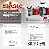 Seitenschläferkissen Stillkissen Bezug 40 x 145 cm Mikrofaser Doppelpack BeBasic silber-grau - 5