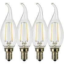 SUNSEED 4x Glühfaden LED Golfball-Lampen E14 – 2W Ersetzt 25W – Warmweiß 2700K – Energiesparend & Flimmerfrei