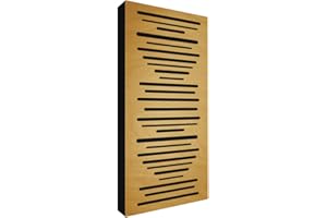 Addictive Sound Panel Acustico De Pared 'AbFuser Wood' 100x50x11 cm - Difusor Acustico De Madera - Paneles Acusticos Para Estudio De Música En Casa - Panel Madera - Marrón claro