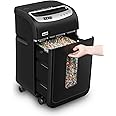 VidaTeco Mirco-Cut Paper Shredder Heavy Duty, 18-Sheet Shreds Paper/Card/Staple/Clip Paper Shredder for Home Office Use, Security Level P-4 Jam Proof System 30L Pullout Basket and Wheels (Black)