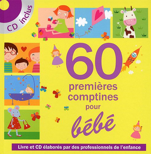 couverture de : 60 premi&egrave;res comptines pour b&eacute;b&eacute;