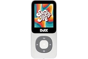 D-JIX Lecteur MP4 - M400 - USB Type-C - Carte SD Jusqu’à 32g de Stockage - Bluethooth - Dictaphone Micro intégré - Lecteur eBook (TXT) - Ecran 1,8'' TFT