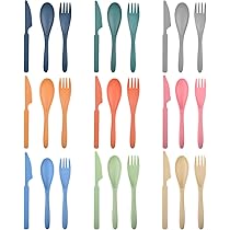 Set di stoviglie tropicali, in microplastica, con tazza da 260 ml