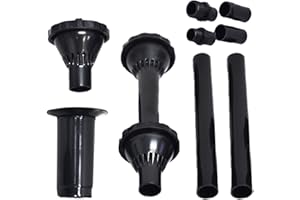 Guador 9Pcs Kit de Buse de Fontaine, 3 Options de Buses, Différents Effets de Fontaine, Noir, Plastique, 25 x 15 x 6,5 cm, 100 g