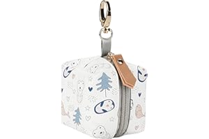 GUSENGO Boîte À Tétine Bébé, Sac De Rangement pour Sucette, Boîte À Sucette pour Bébés, Boîte De Rangement Sucette Portable Boîte De Tétine pour Bébé