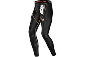 SHOCK DOCTOR ShockDoctor Herren Tiefschutz Kompressions-Hockey-Pant mit Bioflex Cup