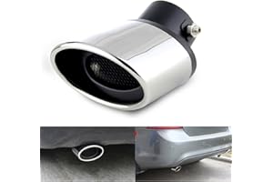 PolarLander 1pc Auspuff Endrohr Endrohr Endschalldämpfer Edelstahl Endverkleidung