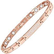 Rainso Bracciale Da Donna, Bracciale agnetico In Rae puro, Elegante