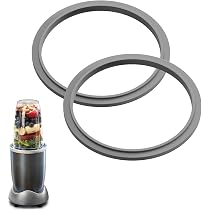 6 Joints De Rechange Silicone Pour Mixeur Ninja BC151 - étanches, Faciles à Installer, Noir