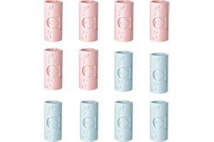WASAII 12 PCS Bed Sheet Clips, Bed Sheet Grippers Sheet Clips for Bedding Sheet Holder Fasteners Bedding Accessories Reusable Plastic Sheet Clips Duvet Cover Clip Food Snack Bag Clip (6*Blue+6*Pink)