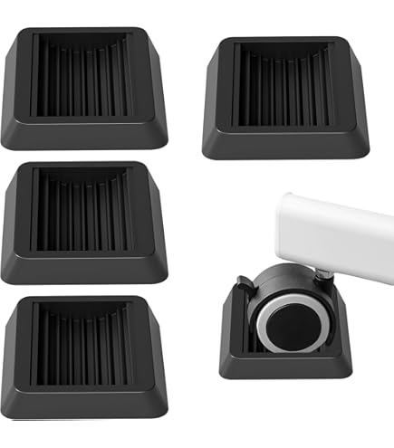 6 Stück Rutschfeste Möbeluntersetzer Aus Gummi | Stoppt Rollende Stühle & Möbel | Schutz Für Alle Böden | Einfache Montage