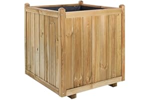 CERLAND Bac à Fleurs carré en Bois VENDÔME - 235 L