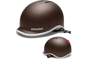 Ckorison Bike Helmet for Adults, Lightweight Breathable Bicycle Helmet with USB Rear Light Safety Certified EN1078 Cycling Helmet with Adjustable Dial Size 56-61cm