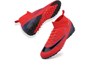 VTASQ Zapatos de Fútbol Hombre FG/AG Profesionales Alta Botas de Fútbol Niños Spike Aire Libre Atletismo Training Zapatillas de Fútbol Zapatillas de Deporte Entrenamiento
