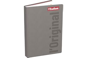 L'ETUDIANT ORIGINAL Agenda Scolaire 2025 2026 Couverture ouatinée 15x21cm journalier - Taupe