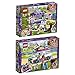 Produktbild Lego Friends Freizeitpark 2er Set 41332 41333 Emmas rollender Kunstkiosk + Olivias Rettungsfahrzeug