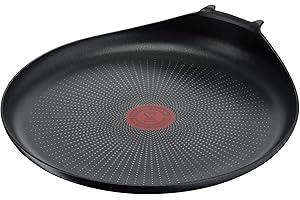 Tefal Ingenio Poêle à crêpe 27 cm, Non induction, Revêtement antiadhésif, Empilable, Compatible lave-vaisselle, Easy Plus L1461004, Noir
